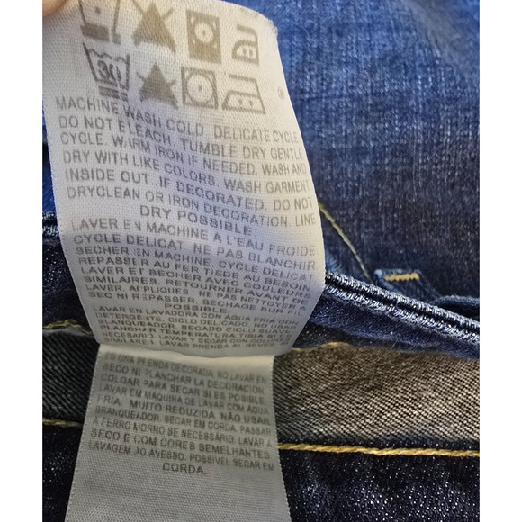 Levi's The Original Jeans Women's 16 Blue Dark Wash Mid Rise Skinny - Picture 6 of 16